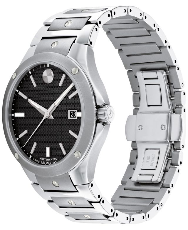 Movado Men's Swiss Automatic Sports Edition Stainless Steel Bracelet Watch 41mm