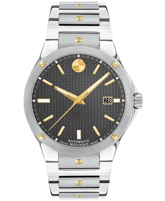 Movado Men's Swiss Automatic Sports Edition Stainless Steel & Gold Pvd Bracelet Watch 41mm - Two