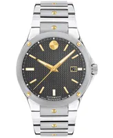 Movado Men's Swiss Automatic Sports Edition Stainless Steel & Gold Pvd Bracelet Watch 41mm