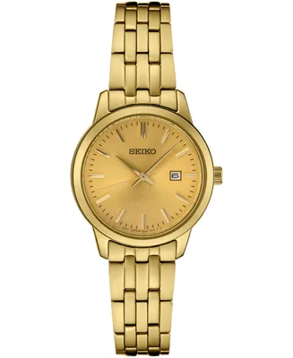 Seiko Women's Essential Gold-Tone Stainless Steel Bracelet Watch 30mm
