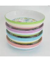 Euro Ceramica Charlotte 4 Piece Pasta Bowl Set