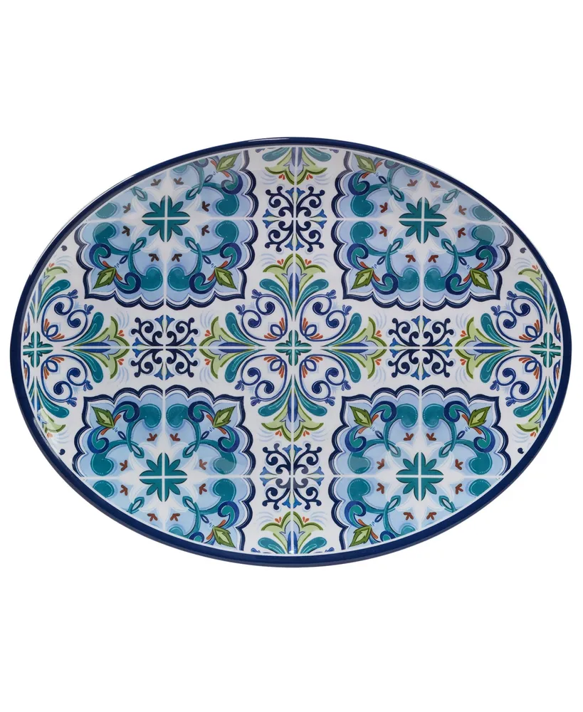 Certified Mosaic 2 Piece Melamine Platter Set