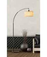 Adesso Burlap Arc Lamp