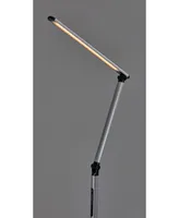 Adesso Lennox Led Multi-Function Floor Lamp - Black Silver