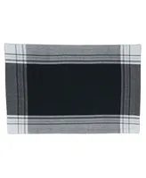 Saro Lifestyle Striped Border Design Placemats, Set of 4, 19" x 13"