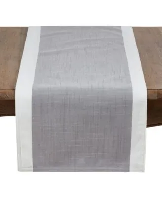 Saro Lifestyle Table Runner With Banded Border
