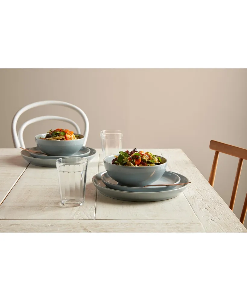 Denby Soft Grey Intro Coupe 12-pc Dinnerware Set, Service for 4