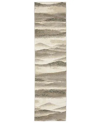 Oriental Weavers Evolution EVO07 2'6" x 12' Runner Area Rug