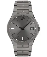 Movado Men's Swiss Se Gray Pvd Bracelet Watch 41mm