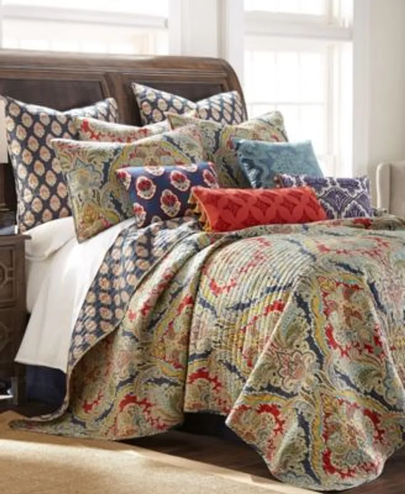 Laura Ashley Venetia Cotton Reversible -Piece Quilt Set