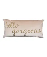 Levtex Fiori Hello Gorgeous Decorative Pillow, 12" x 24"