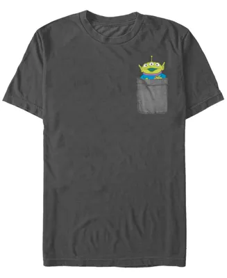 Fifth Sun Men's Alien Faux Pocket Short Sleeve Crew T-shirt