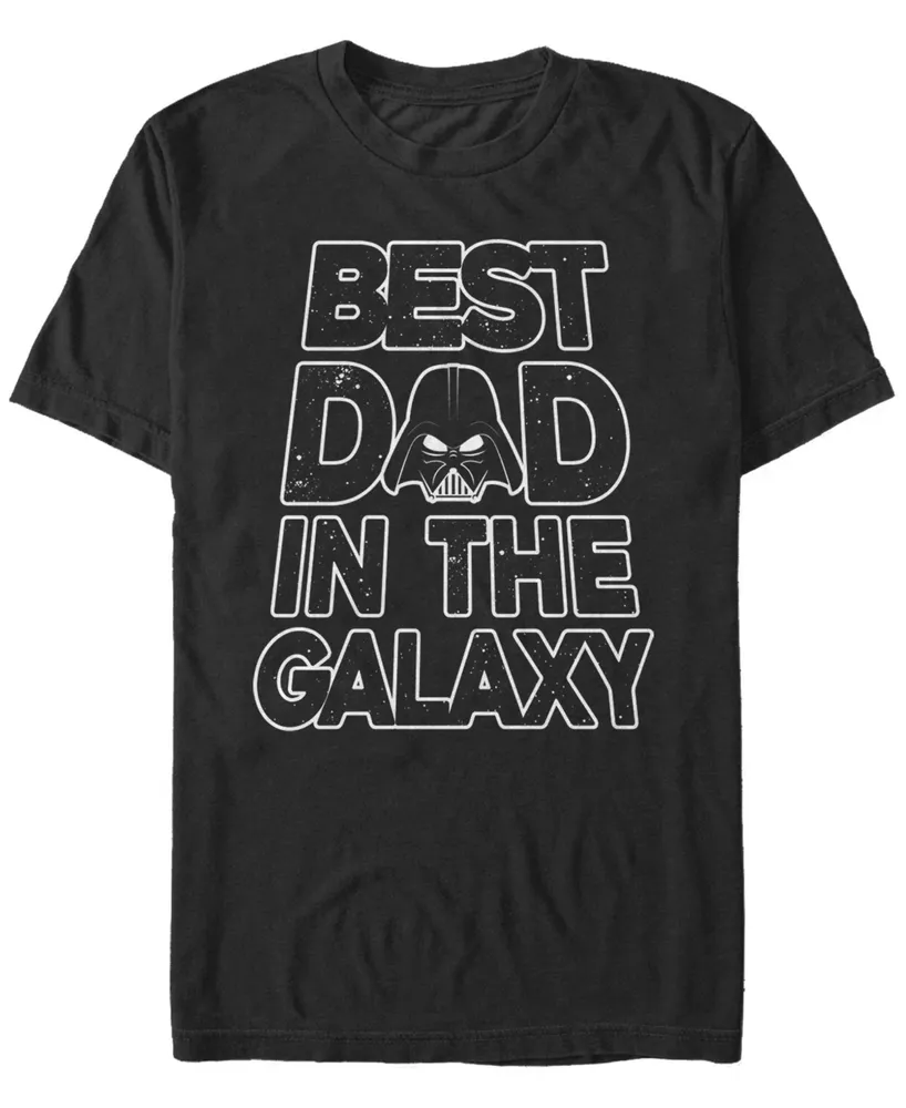 Fifth Sun Men's Galaxy Dad Text Short Sleeve Crew T-shirt