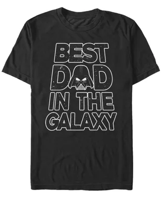 Fifth Sun Men's Galaxy Dad Text Short Sleeve Crew T-shirt