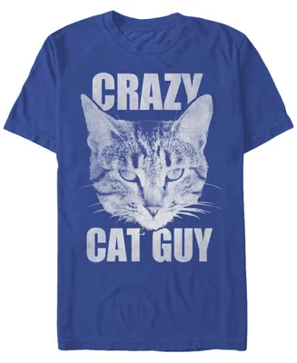 Fifth Sun Men's Cat Guy Short Sleeve Crew T-shirt