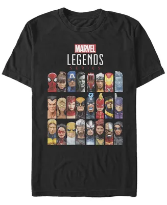 Fifth Sun Men's Marvel Legends Headshots Short Sleeve Crew T-shirt