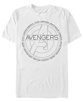 Fifth Sun Men's Avengers Circle Icon Short Sleeve Crew T-shirt