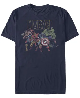 Fifth Sun Men's Marvel Group Short Sleeve Crew T-shirt