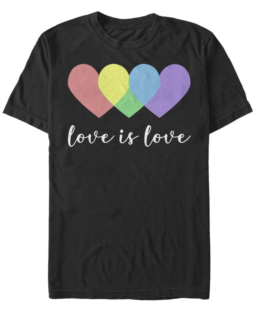 Fifth Sun Men's Love is Short Sleeve Crew T-shirt