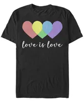 Fifth Sun Men's Love is Short Sleeve Crew T-shirt