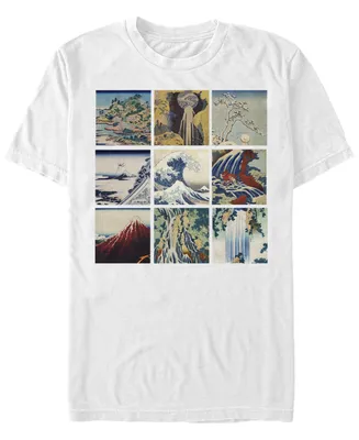 Fifth Sun Men's Katsushika Hokusai Short Sleeve Crew T-shirt