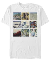 Fifth Sun Men's Katsushika Hokusai Short Sleeve Crew T-shirt