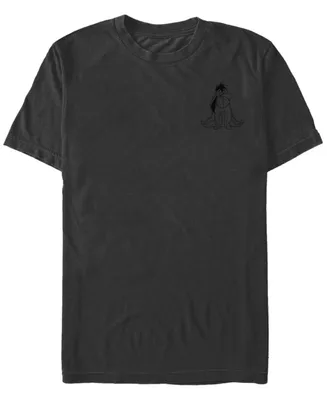 Fifth Sun Men's Vintage-Like Line Eeyore Short Sleeve Crew T-shirt