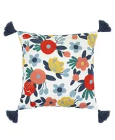 Levtex Josephina Floral Crewel Decorative Pillow, 18" x 18"