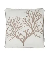 Levtex Galapagos Reef Embroidered Decorative Pillow, 18" x 18"