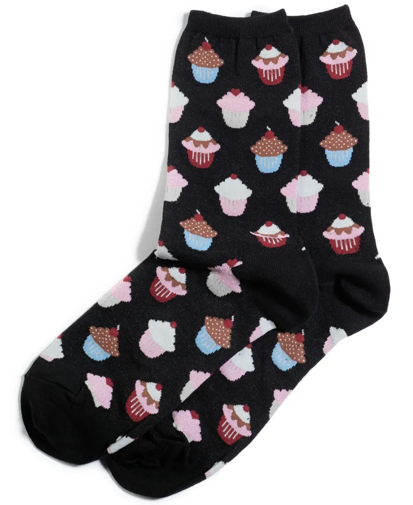 Hot Sox Women's Cupcake Fashion Crew Socks