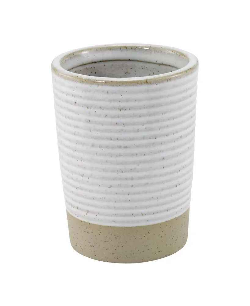 Avanti Drift Lines Textured Ribbed Ceramic Tumbler