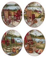 Lake Retreat Set of 4 Dessert Plate