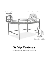 Atwater Living Cora Junior Full Metal Loft Bed