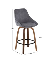 Diana Corduroy Counter Stool - Set of 2
