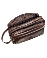 Men's Double Compartment Top Zipper Toiletry Kit