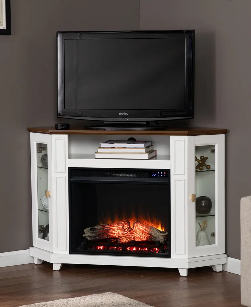 Dilvon Electric Media Fireplace with Storage