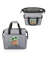 Mandalorian the Child on the Go Snacks Out Gray Lunch Cooler Bag