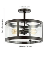 Herndon 2-Light Modern Led Flush Mount