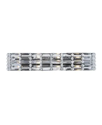 Evelyn Crystal Rectangle -Light Glam Modern Led Vanity Light