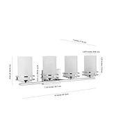 Fairfax 4-Light Contemporary Glam Led Vanity Light