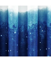 Lush Decor Kids Space Star Ombre Window Curtain Panels Set, 84" x 52"