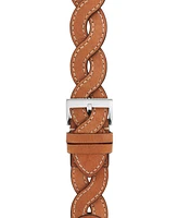 Tory Burch Women's Luggage Braided Leather Band for Apple Watch 38mm/40mm