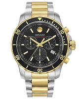 Movado Men's Swiss Chronograph Series 800 Two-Tone Pvd Stainless Steel Bracelet Diver Watch 42mm
