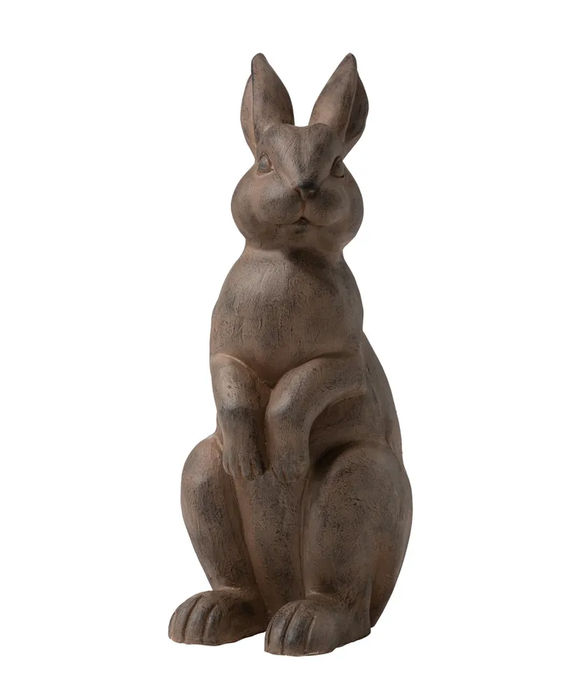 Glitzhome Standing Rabbit Statue