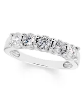 Diamond 5 Stone Band (1/2 ct. t.w.) in 14k White Gold