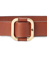 Lauren Ralph Women's Leather Slide-Buckle Belt