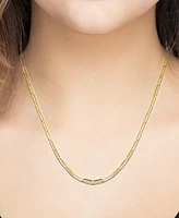 And Now This Paper Clip Link 18" Chain Necklace Silver or Gold Plate