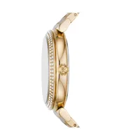 Michael Kors Women's Abbey Gold-Tone Stainless Steel Bracelet Watch 36mm