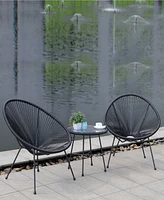 Sassio 3 Piece Conversation Patio Set