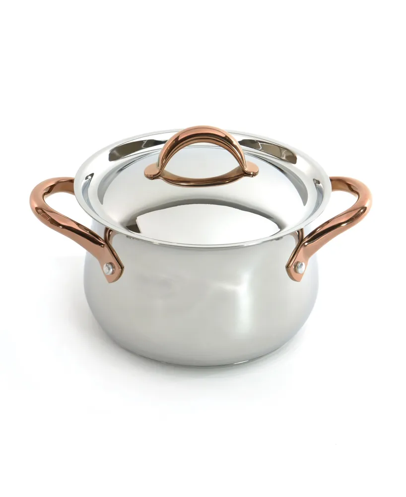 BergHOFF Ouro Gold 18/10 Stainless Steel 8" Stockpot with Ss Lid, 5qt.